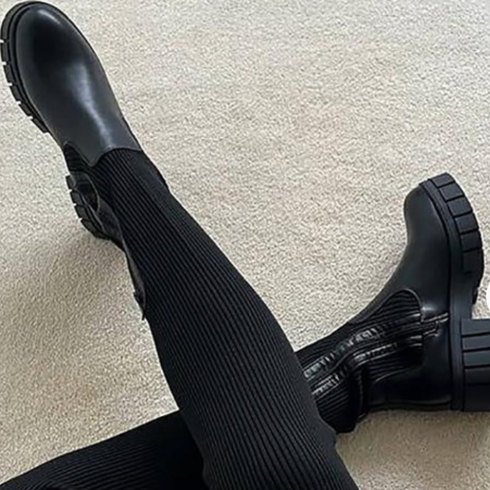 Knitted Over The Knee High Boots